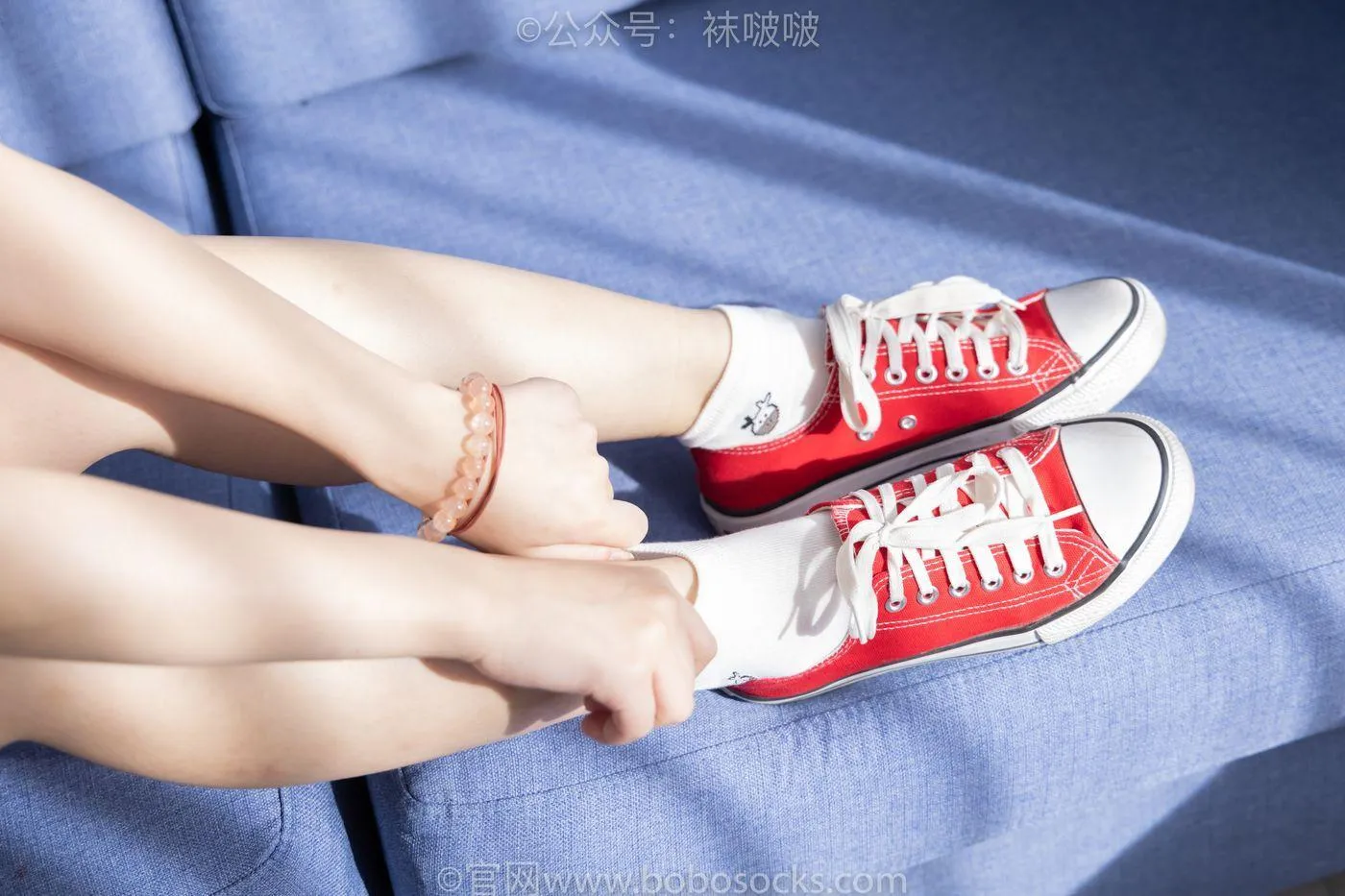 [BoBoSocks袜啵啵]NO.036 菠萝-帆布鞋、白棉袜、裸足 [138P]插图1